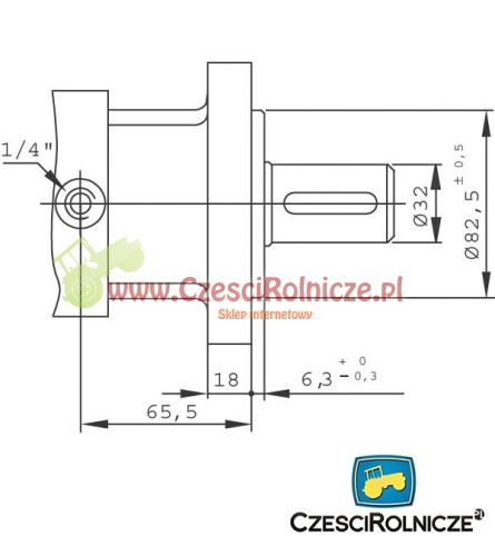SILNIK HYD. SMR 32MM 200 CC 600 OBR/MIN 19,5KW 