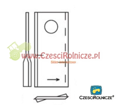 Nożyk Kosiarki CLAAS 9527290 952.729.0 / 904.178.7 