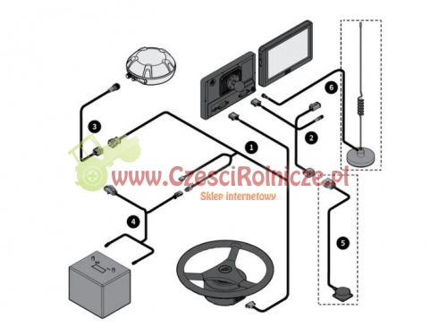 FJD AT2 Auto steer kit, 1 Antenna SBAS+RTK version KIEROWNICA CIĄGNIK AUTOMATYCZNA
