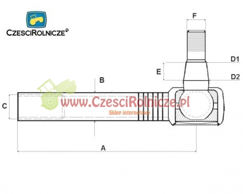 PRZEGUB KULOWY 24/26 L-330 M24*1,5 W P