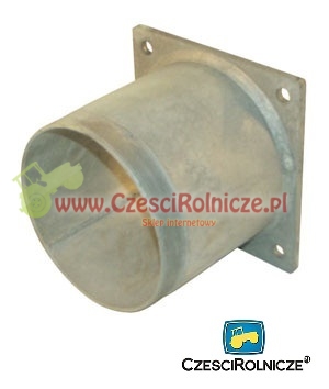 RURA Z GWINTEM 5" ~139 MM + PŁYTA 150*150 MM