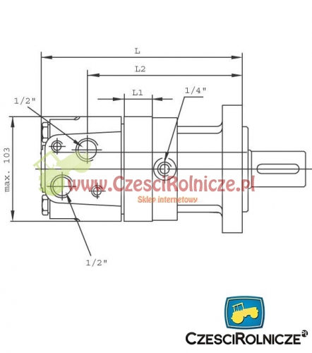 SILNIK HYD. SMR 32MM 200 CC 600 OBR/MIN 19,5KW 