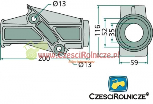 OBUDOWA RAMIENIA ZGRABIARKI
