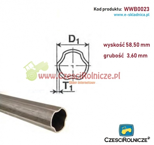 WWB0023 RURA PROFILOWANA 58,50*3,60 SFT S6 Z 