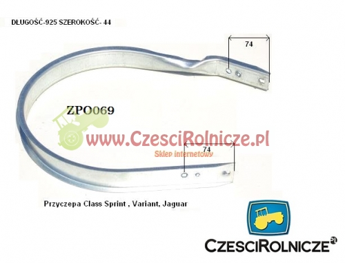 ZPO069 OSŁONA PODBIERACZA pasuje do CLASS SPRINT,VARIANT,JAGUAR