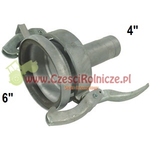PERROT 6" ZŁĄCZE ŻEŃSKIE - WĄŻ 4"~FI102 MM NA DZWIGNIĘ