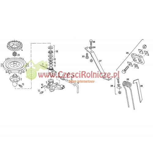 RAMIĘ L-600 PALCA DEUTZ FAHR KH500 DN