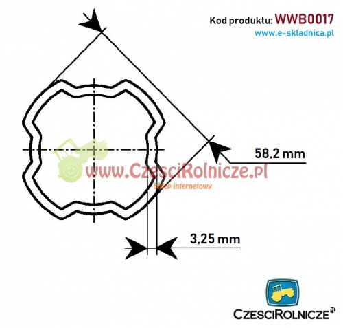RURA PROFILOWANA SFT/S8 58,2*3,25 BONDIOLI