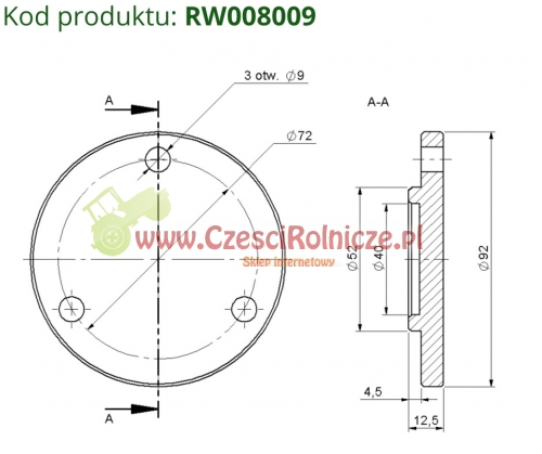 RW008009 POKRYWA VI 2011/02-010/0 RCW 2011020100