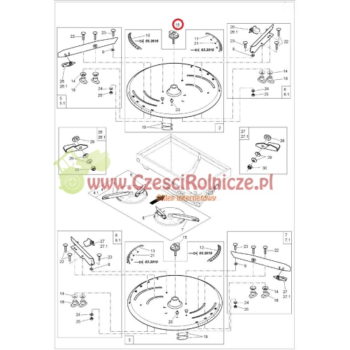 POKRYWA SKRZYDEŁKOWA M10*20 ZA-U