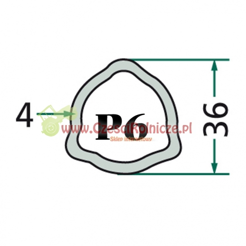 RURA PROFILOWANA P6 36,0*4,5 BONDIOLI W