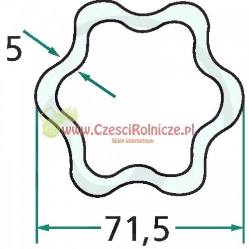 RURA PROFILOWANA  G9  71,5* 5,0  Z           