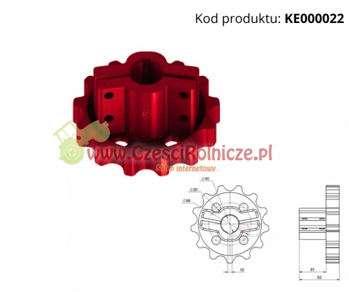 KE000022 KOŁO NAPĘDOWE STARY TYP @35