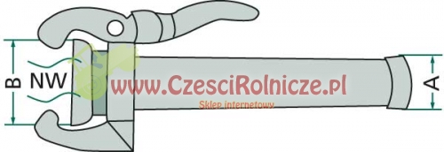 PERROT 5  ZŁĄCZE  ŻEŃSKIE - GWINT 5M139 MM  - NA DZWIGNIĘ