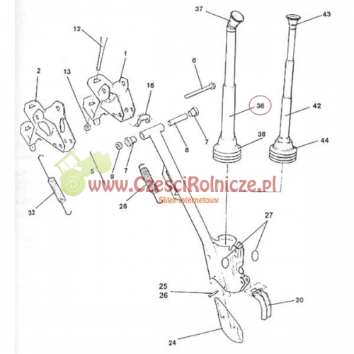 3190500 AMAZONE PRZEWÓD WYSIEWAJĄCY L- 700  2-CZ   3189500