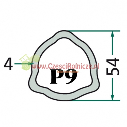 RURA PROFILOWANA P9 54,0*4,0 BONDIOLI