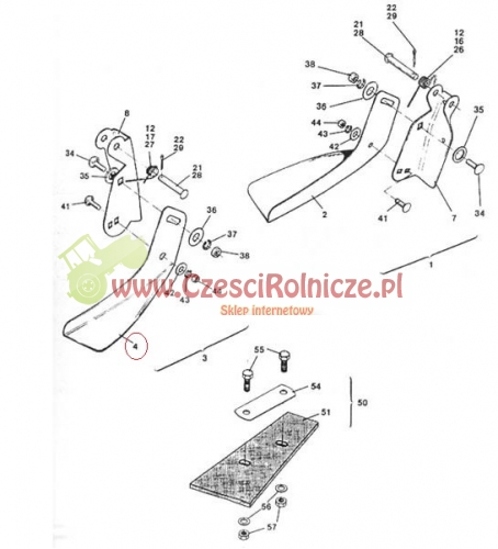953818 AMAZONE STOPKA ŚLIZGOWA LEWA 3993300