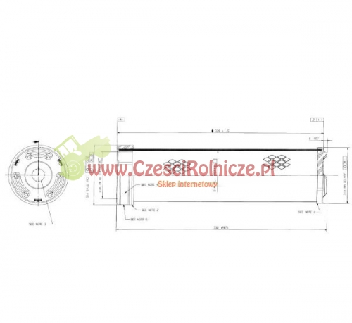  FILTR POW. II 335*95*75