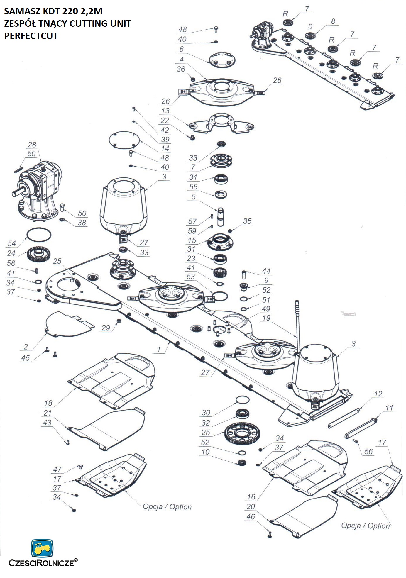 SAMASZ KDT 220 2,2M ZESPÓŁ TNĄCY CUTTING UNIT PERFECTCUT