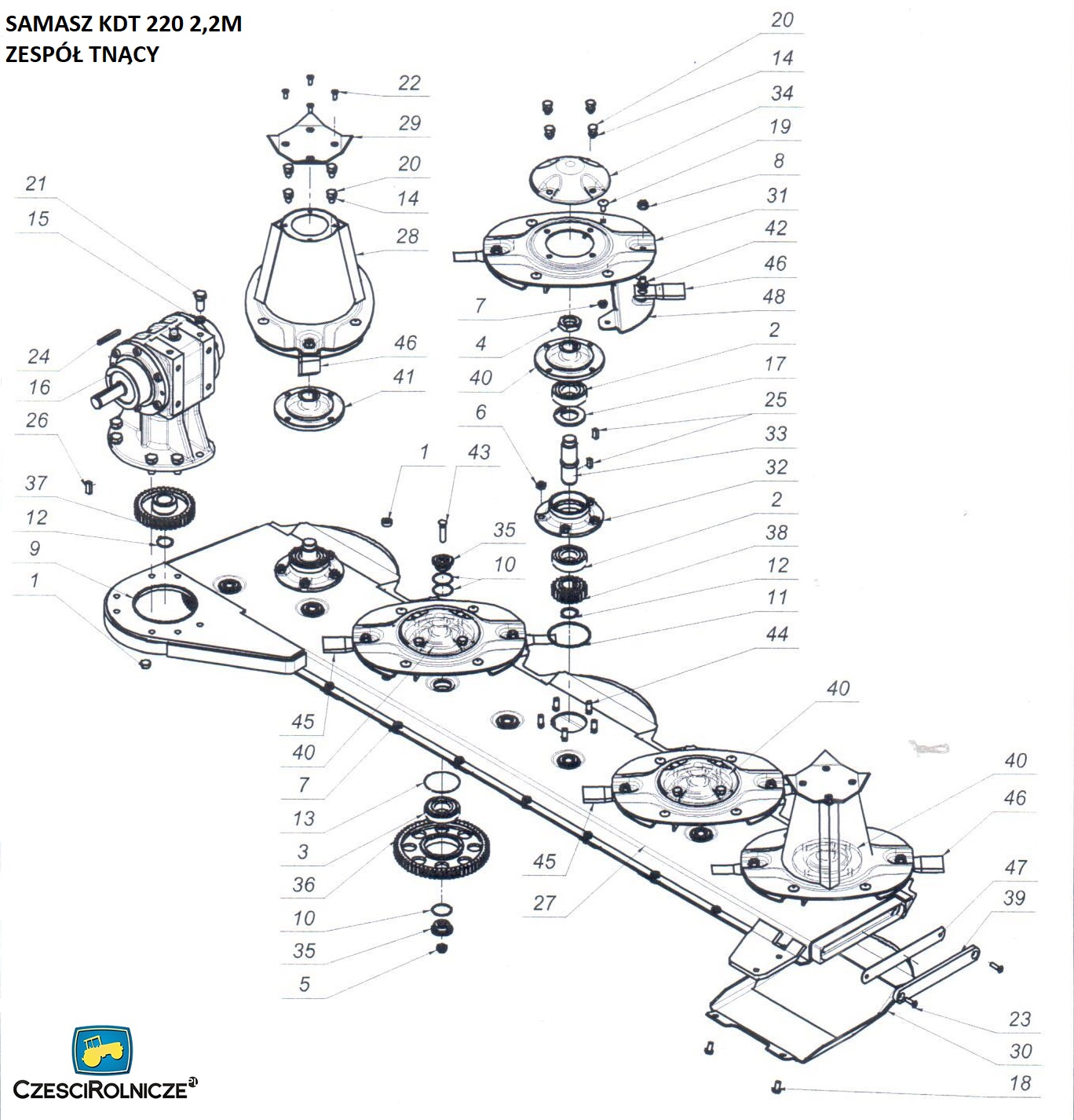 SAMASZ KDT 220 2,2M ZESPÓŁ TNĄCY